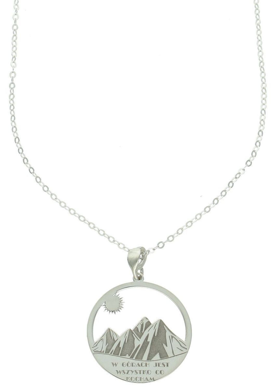 Srebrny naszyjnik z motywem gór (925) – DIA-NSZ-NR R440-925. Personalizacja z grawerem gratis! Idealny prezent dla miłośnika natury. Bez niklu, regulowana długość, eleganckie opakowanie.1.jpg